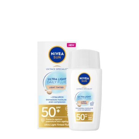 Nivea Sun Daily Fluid Ultra Light Medium Tone Spf50 40ml