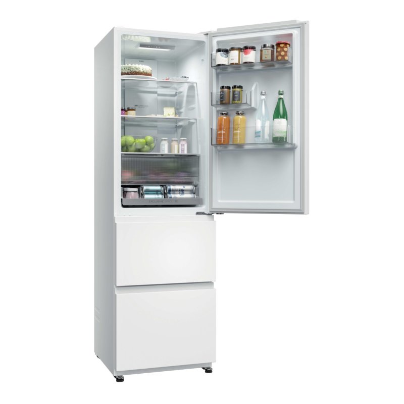 REFRIGERATEUR COMBINE 3PORTES No Frost. 185x55x62cm. 303L. 35 dB. Class *