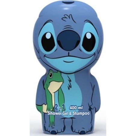 Stitch in 3D 2in1 Shower Gel and Shampoo Caramel and Jasmine Scented Bath Fun for Kids