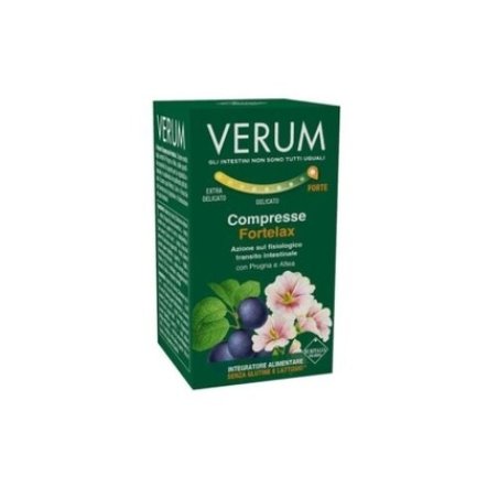 Euritalia Pharma Verum Fortelax 80 Tablets - Supplement for Intestinal Transit