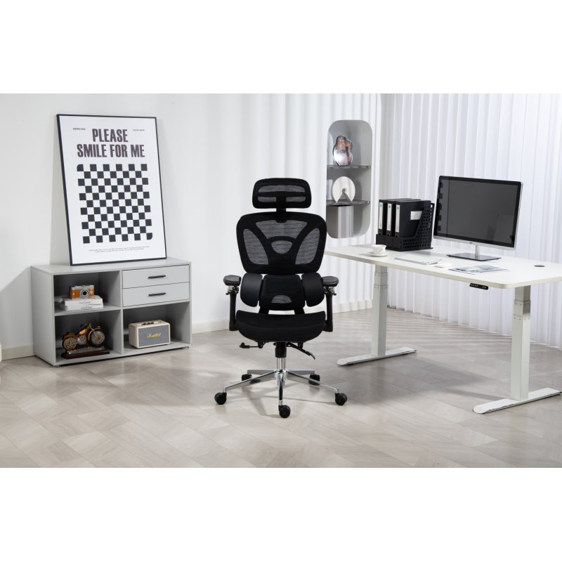 Activejet YK848 BK chaise et fauteuil de bureau Siège respirant Dossier grillagé