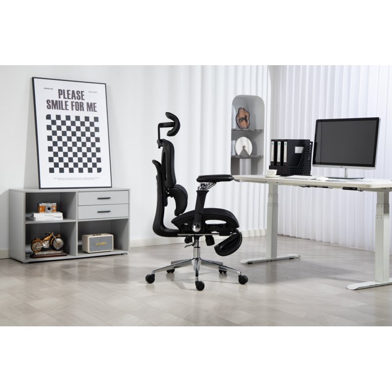 Activejet YK848 BK chaise et fauteuil de bureau Siège respirant Dossier grillagé