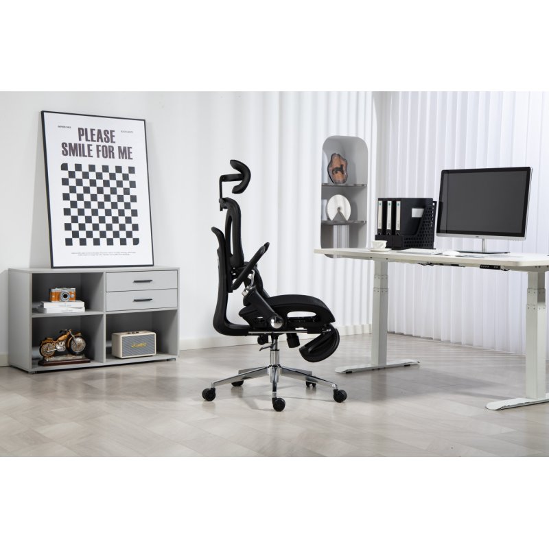 Activejet YK848 BK chaise et fauteuil de bureau Siège respirant Dossier grillagé