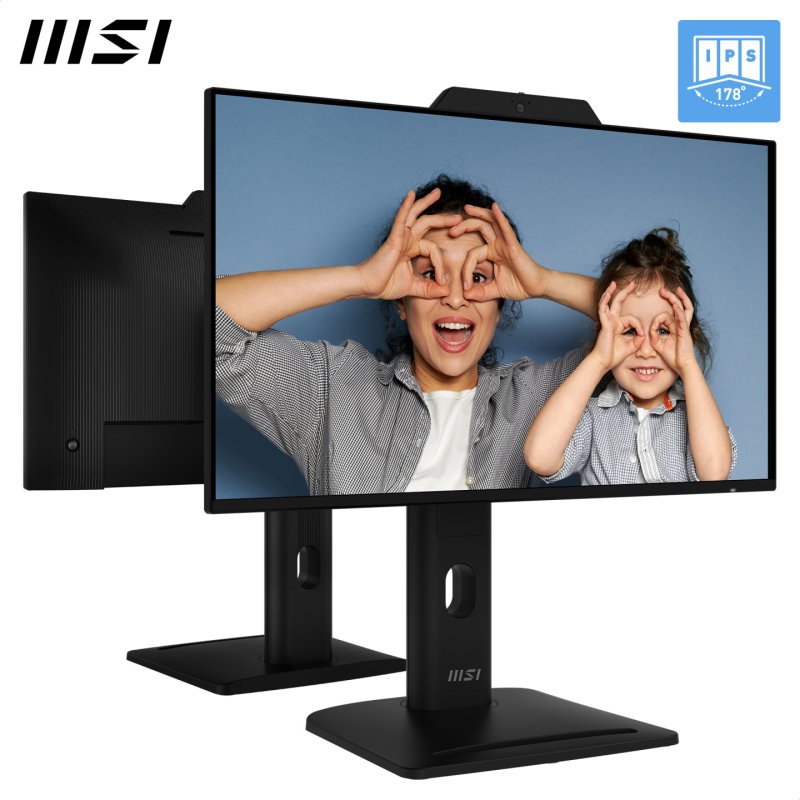 MSI Pro MP242PMG 23.8 Inch Monitor, FHD (1920 x 1080), 120Hz, IPS, 1ms, 1x HDMI 1.4b, 1x DP 1.2a, 1x D-Sub(VGA), 2xUSB