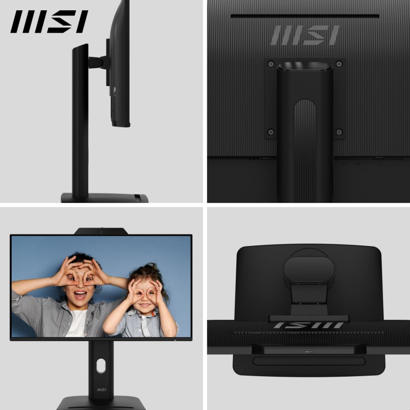 MSI Pro MP242PMG 23.8 Inch Monitor, FHD (1920 x 1080), 120Hz, IPS, 1ms, 1x HDMI 1.4b, 1x DP 1.2a, 1x D-Sub(VGA), 2xUSB