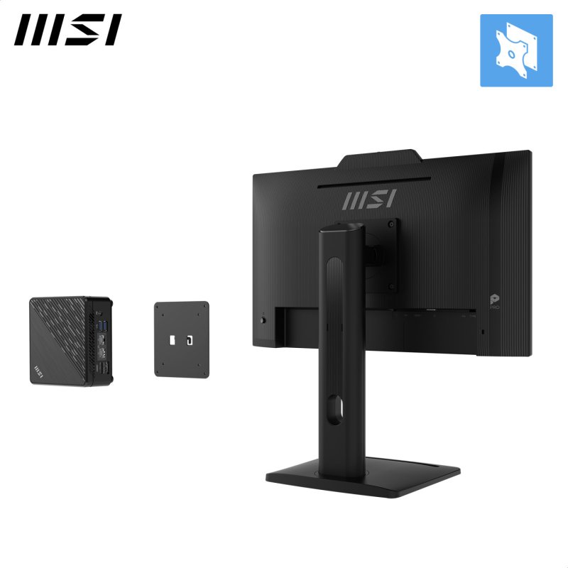 MSI Pro MP242PMG 23.8 Inch Monitor, FHD (1920 x 1080), 120Hz, IPS, 1ms, 1x HDMI 1.4b, 1x DP 1.2a, 1x D-Sub(VGA), 2xUSB