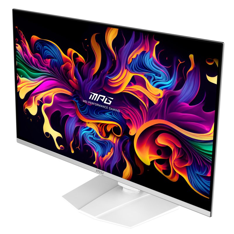 MSI MPG 321URXW QD-OLED computer monitor 80 cm (31.5") 3840 x 2160 pixels 4K Ultra HD White