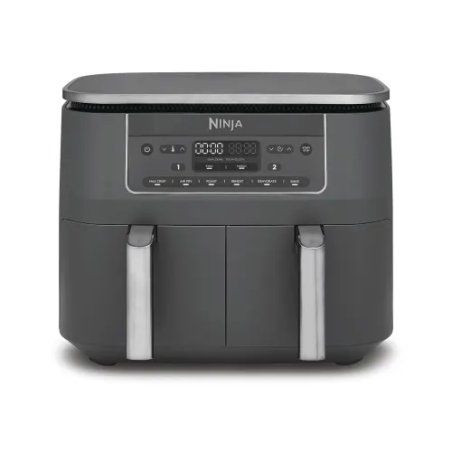Ninja DZ300EU friteuse Double 7,6 L Autonome 2400 W Friteuse d’air chaud Gris