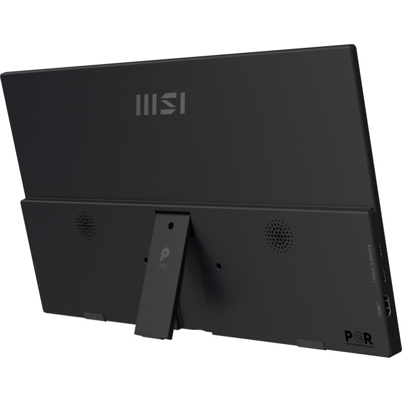 MSI PRO MP165 E6 téléviseur et moniteur portables Moniteur portable Noir 39,6 cm (15.6") LED 1920 x 1080 pixels