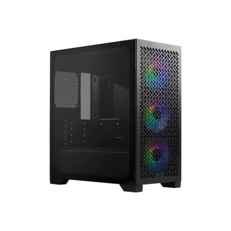 Cooler Master Elite 302 Gaming Case w/ Glass Side, Micro ATX, 3x ARGB Fans, PSU Shroud, Intake Grill, USB-C, Black
