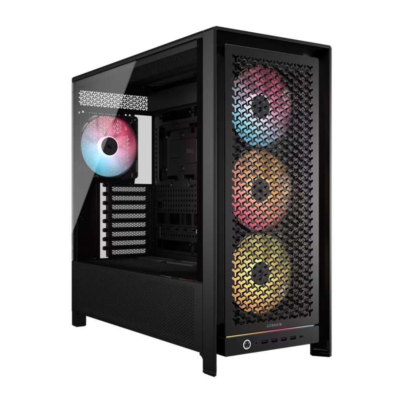 Corsair FRAME 5000D RS Modular Gaming Case w/ Glass Side, E-ATX, 4x ARGB Fans, InfiniRail Fan Mounting, USB-C, ARGB
