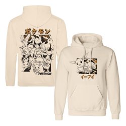 Pokémon sweater à capuche Évoli Evolutions Katakana (L)