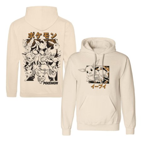 Pokémon sweater à capuche Évoli Evolutions Katakana (S)