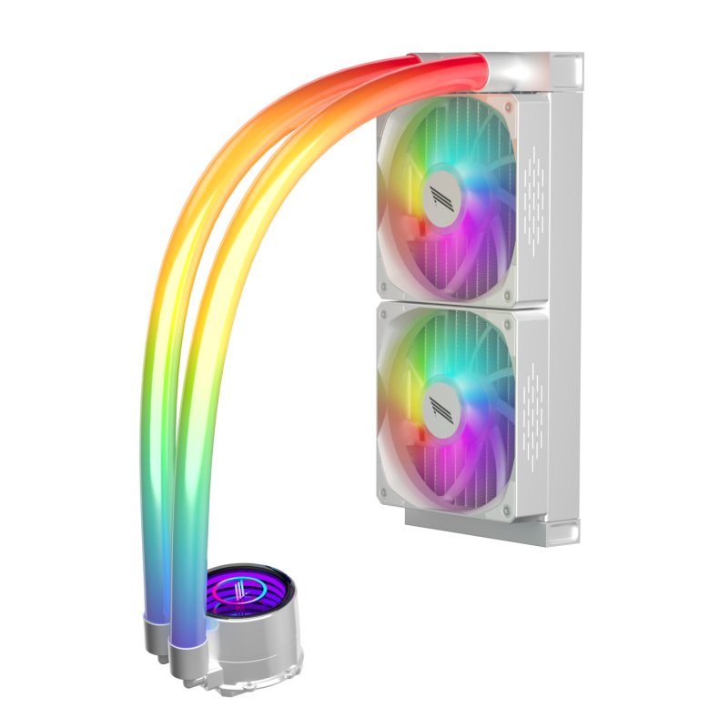 1STPLAYER MT(IS)-240-WH computer cooling system Processor All-in-one liquid cooler 12 cm White