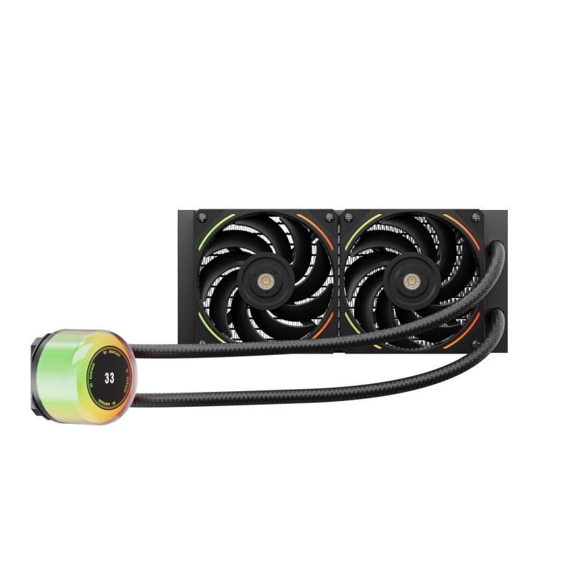 1STPLAYER CC-240-BK computer cooling system Processor All-in-one liquid cooler 12 cm Black