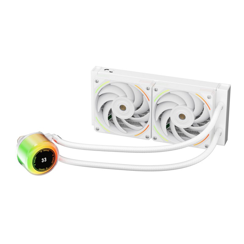 Kit Watercooling AIO 1stPlayer CC RGB - 240mm (Blanc)