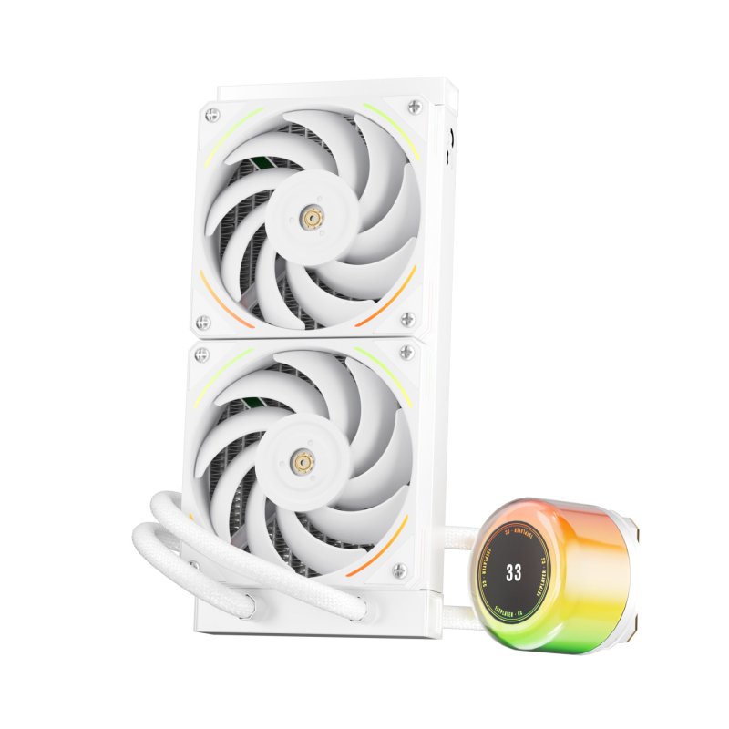 Kit Watercooling AIO 1stPlayer CC RGB - 240mm (Blanc)