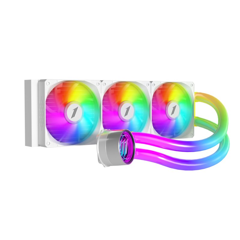 1STPLAYER MT(IS)-360-WH système de refroidissement d’ordinateur Processeur Refroidisseur de liquide tout-en-un 12 cm