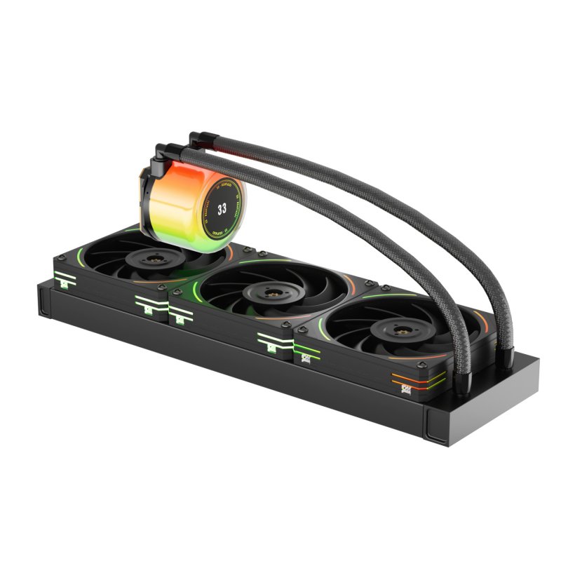 1STPLAYER CC-360-BK computer cooling system Processor All-in-one liquid cooler 12 cm Black