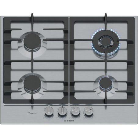 Bosch Serie 6 PCH6A5I90 plaque Acier inoxydable Intégré 60 cm Gaz 4 zone(s)