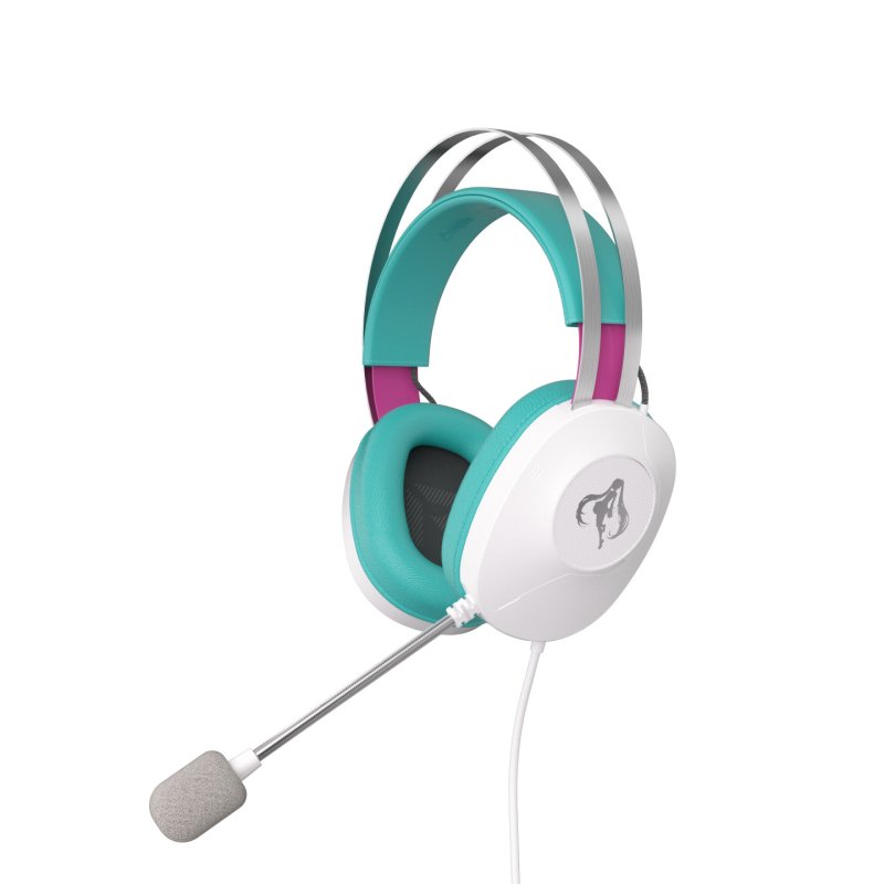 ASUS TUF Gaming H1 Gen II Hatsune Miku Edition Casque Avec fil À la main Jouer USB Type-A Rose, Turquoise, Blanc