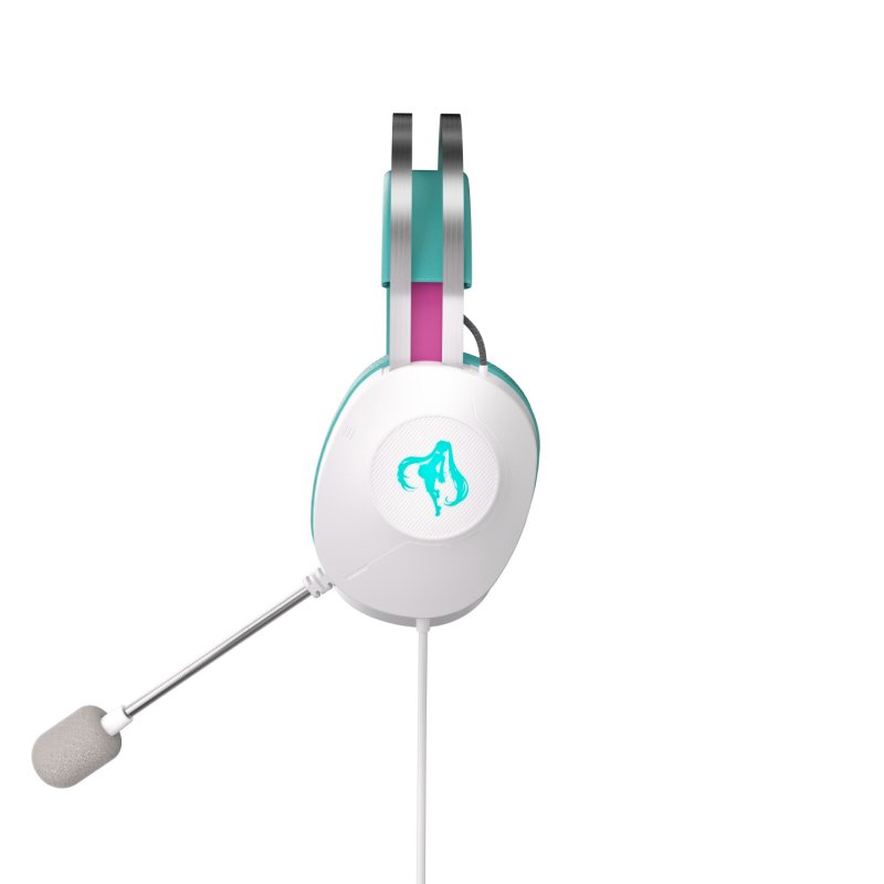 ASUS TUF Gaming H1 Gen II Hatsune Miku Edition Casque Avec fil À la main Jouer USB Type-A Rose, Turquoise, Blanc
