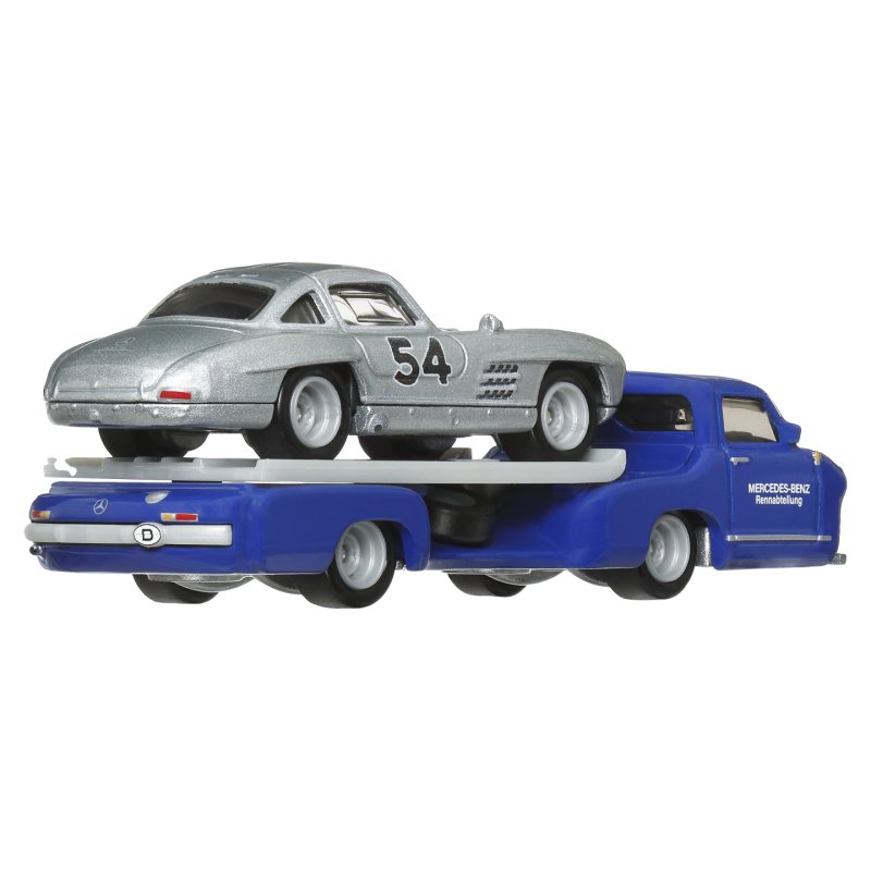 Hot Wheels Car Culture: Team Transport Mercedes-Benz 300 SL & '55 Mercedes Benz Blaues Wunder