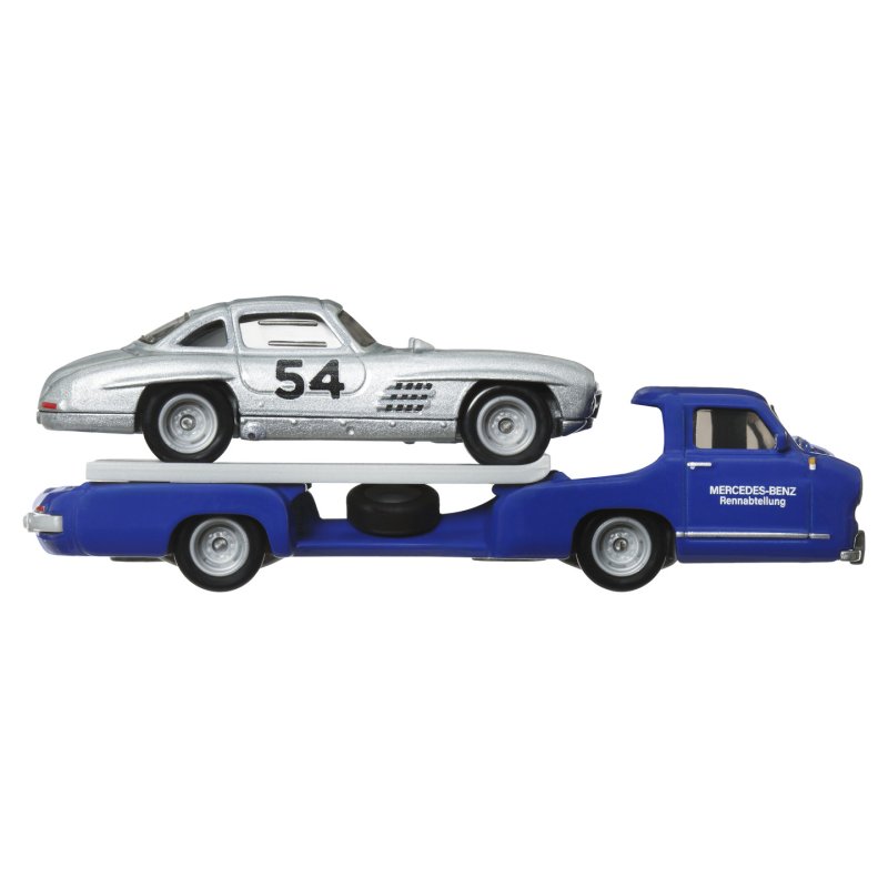 Hot Wheels Car Culture: Team Transport Mercedes-Benz 300 SL & '55 Mercedes Benz Blaues Wunder