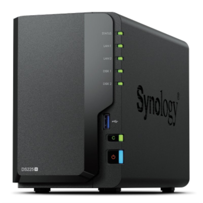 Synology - DiskStation DS225 NAS avance a 2 baies pour les utilisateurs domestiques - Stockage de fichiers/Sauvegarde