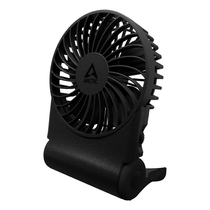 Ventilateur de bureau sur batterie Arctic Summair 2Go - Ø10cm (Noir)