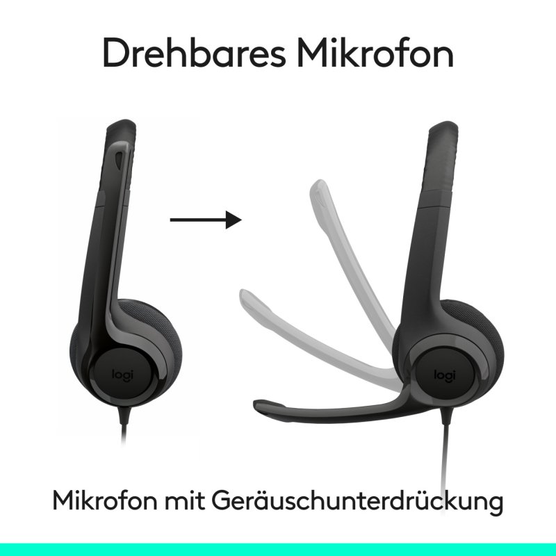 H390 USB-C COMPUTER HEADSET MIDNIGHT BLACK - EMEA29-953