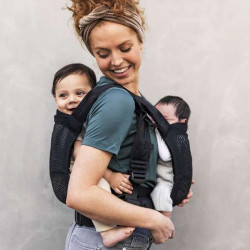 Mini Monkey Baby Tandem Carrier - Black