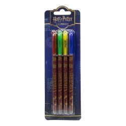 Harry Potter pack 4 stylos à gel Colourful Crest