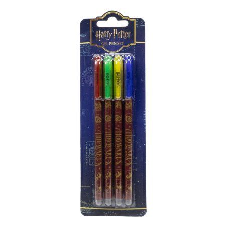 Harry Potter pack 4 stylos à gel Colourful Crest