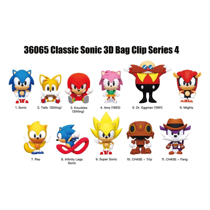 Sonic the Hedgehog Series 4 présentoir porte-clés sac à dos (24)