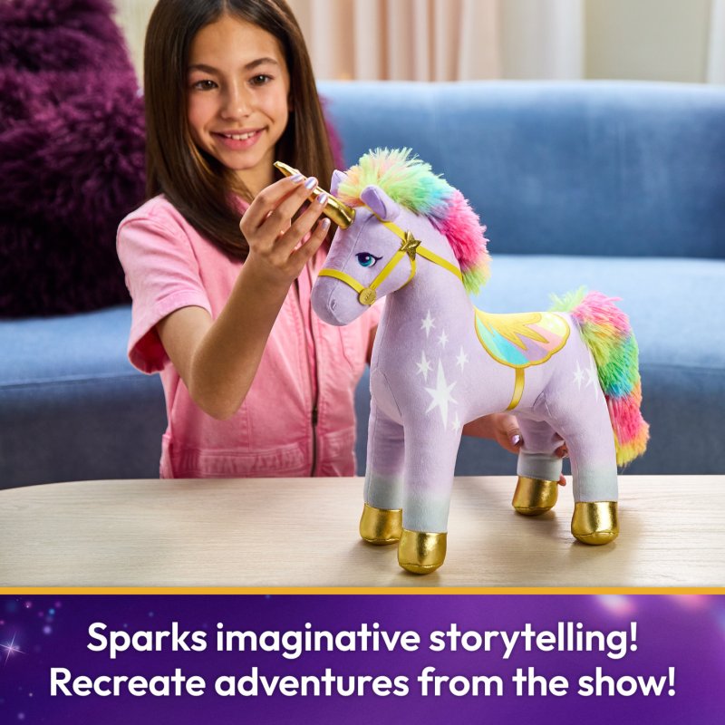 Unicorn Academy, Peluche Light-Up Wildstar officielle à effets sonores et lumineux, licorne en peluche, jouets licorne