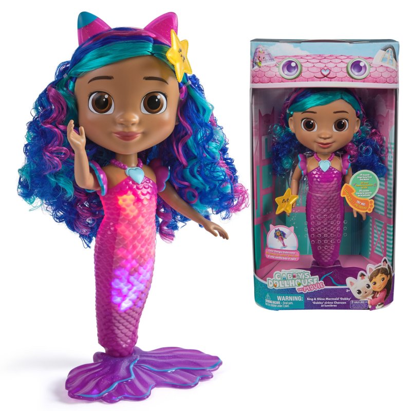 Gabby's Movie Sing & Shine Mermaid Gabby Doll 36cm (6074338)
