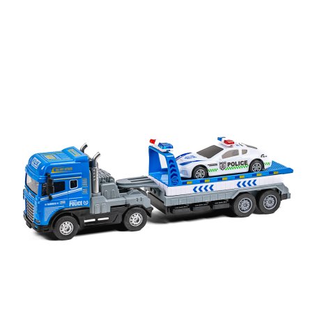 KLX - Die-cast truck w/hanger, police car, light & sound (534680)