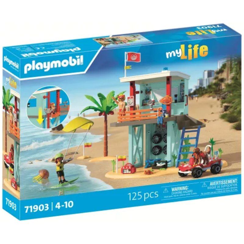 Playmobil - My Life: Lifeguard Tower with Beach Buggy (71903)