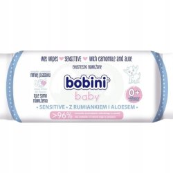 Bobini Baby Wet Wipes For Children And Infants Sensitive - 60 Pieces