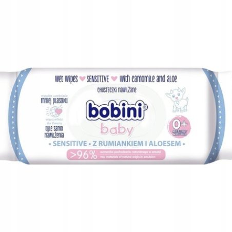 Bobini Baby Wet Wipes For Children And Infants Sensitive - 60 Pieces