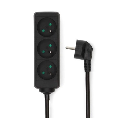 BLOC 3 PRISES AVEC INTERRUPTEUR Type E (CEE 7/6) | 1.50 m | 3680 W | 16 *