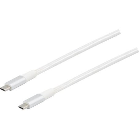 Eco- Friendly silver USB 3.2 Gen2 C-C cord -2m