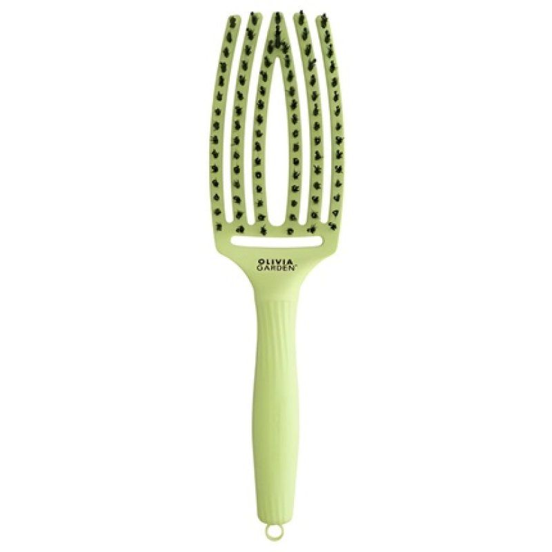 Olivia Garden Finger Brush Dolce Vita Hair Brush Green Pistachio