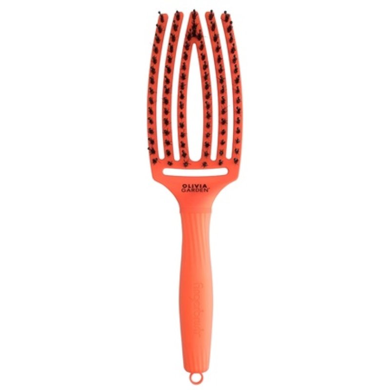 Olivia Garden Finger Brush Dolce Vita Hair Brush Orange Spritz