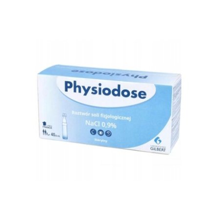 Physiodose Physiological Saline Solution Nacl 0.9%, 40 X 5 Ml