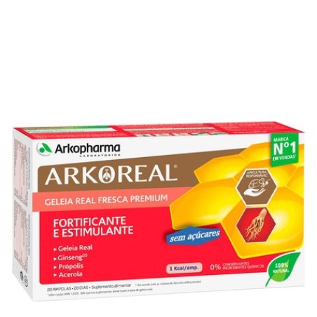Arkopharma Arkoreal Fresh Royal Jelly Premium With Ginseng 20x15ml