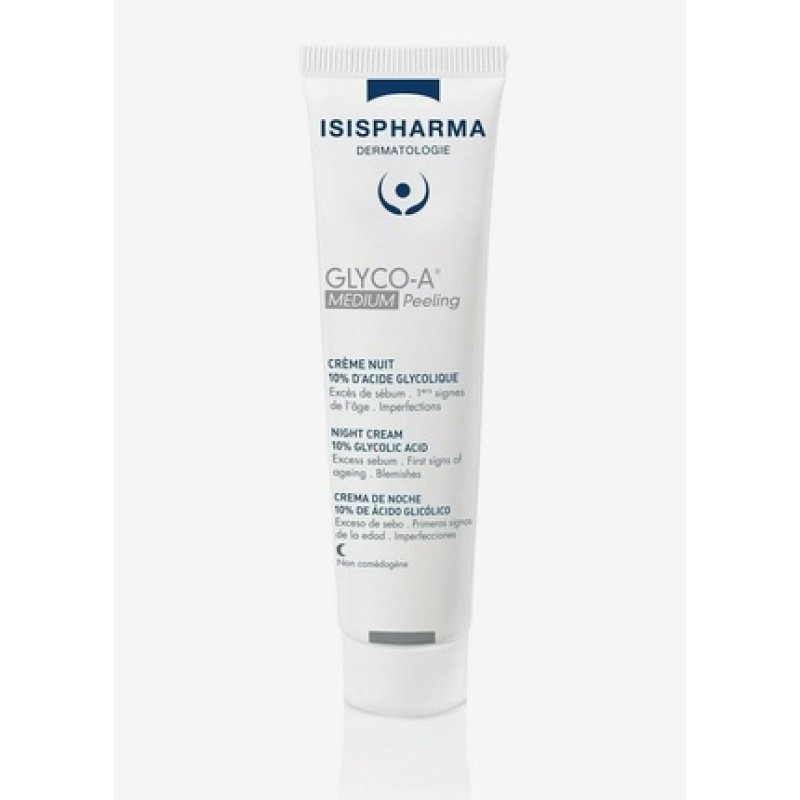 Isispharma Glyco-A Medium Peeling Night Cream with 12% Glycolic Acid
