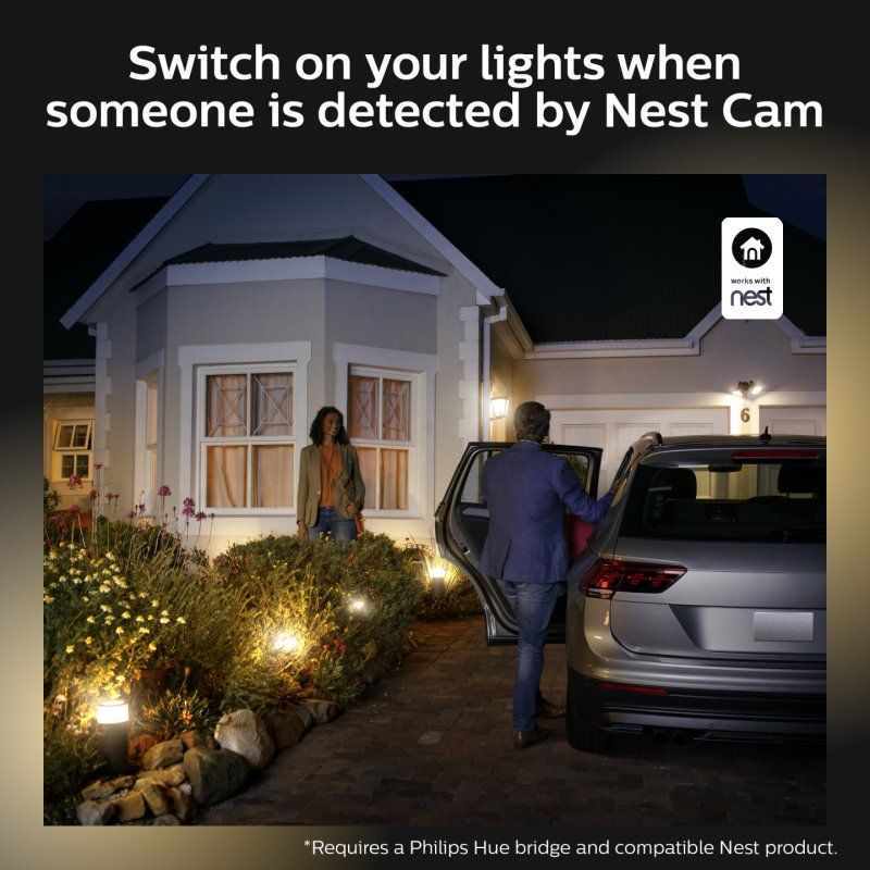 Philips Hue White Welcome Flutlicht schwarz 2300lm