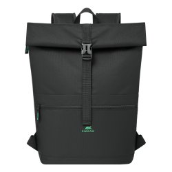 Rivacase Gremio sac à dos City backpack Noir Polyester, Polyéthylène téréphtalate recyclé (rPET)